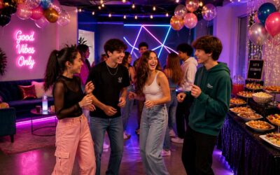 Find the coolest party venue for 16 year olds, with DJ and lights